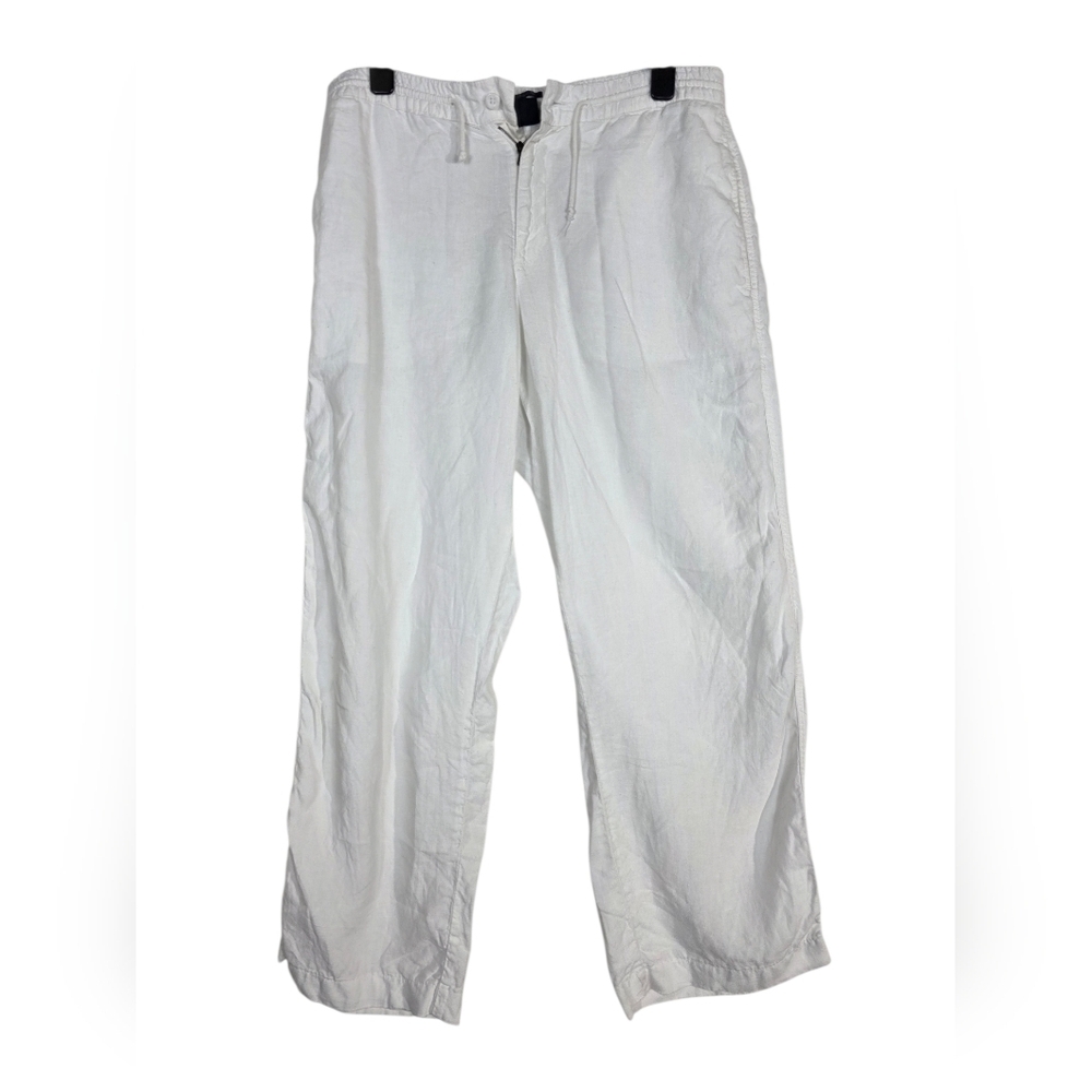 Paul & Shark White Lightweight Linen  Chinos